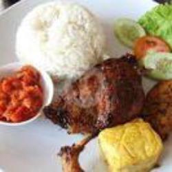 Nasi Bebek Geprek/penyet