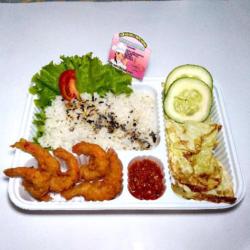 Sego Sambel Korek Udang Goreng