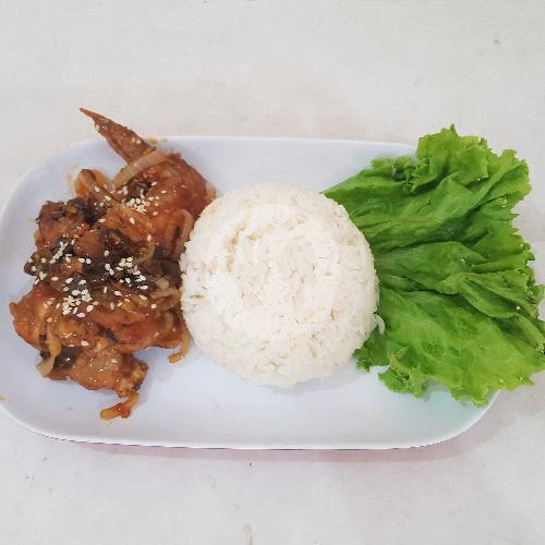 Spicy Thai Chicken Wing With Rice