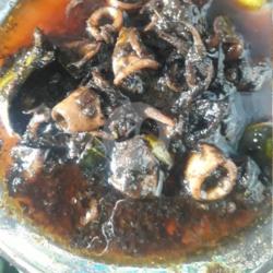 Nasi Cumi Bumbu Rica Rica Hitam