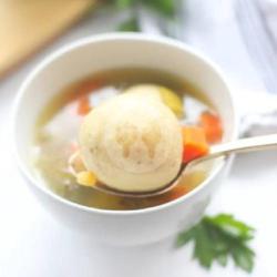 Matzo Fish Ball Soup