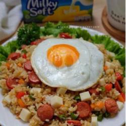 Nasi Goreng Sosis Telor Ceplok