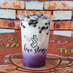 Iced Milky Taro Boba