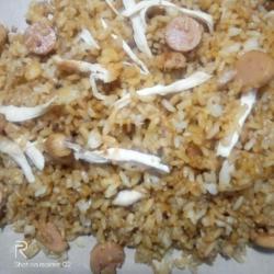 Nasi Goreng Mawut Ayam Sosis