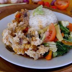 Nasi   Cumi Rica-rica