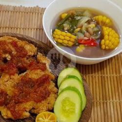 Ayam Geprek   Sayur Asem Tanpa Nasi