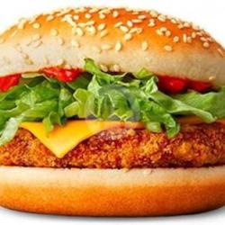 Burger Crispy Ayam   Keju