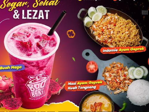 Boo Bar Juice & Ayam Geprek Kuah Tongseng, Gatsu Singosaren