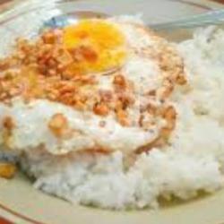 Nasi Telor Ceplok Sayur  Sambal Gorengan