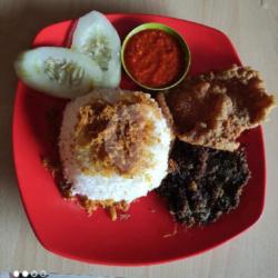 Nasi Liwet Kulit Paru Sapi