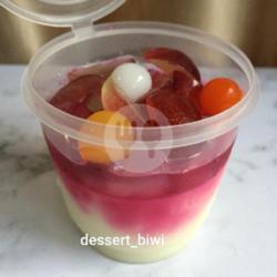 Dessert Pudding Milk Fruit Anggur