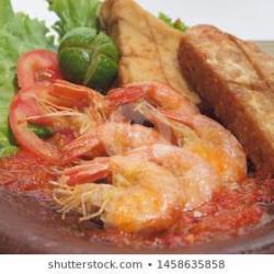 Udang Penyet Sambal Mentah