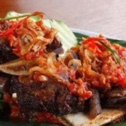 Iga Penyet Sambal Bawang Tanpa Nasi