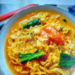 Mie Goreng Kuah ( Telur Sosis)