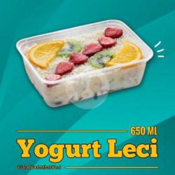 Yogurt Leci Topping Full Keju 650ml