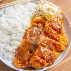 Paket Nasi Chicken Katsu Mozarella