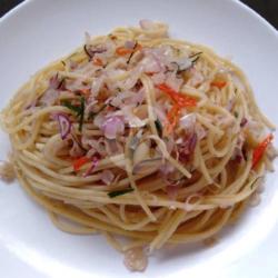 Spaghetti Sambal Matah Sosis