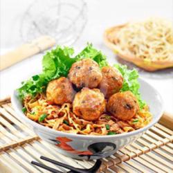 Fishball Noodle(bakso Goreng)