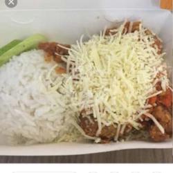 Ciken Geprek Nasi   Keju Parud