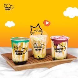 Paket 3 Cup Miauw Boba Varian Rasa