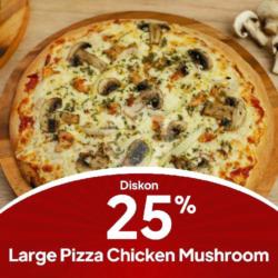 Large Pizza Chicken Mushroom