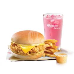 Combo Fries Rich Burger - Chicken