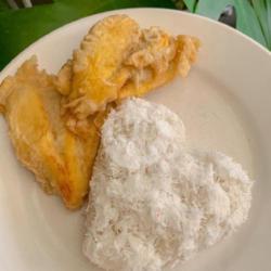 Pulut/ketan Pisang Goreng