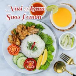 Nasi Ayam Saos Lemon