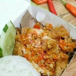 Ayam Geprek Sambal Bawang Putih Tanpa Nasi