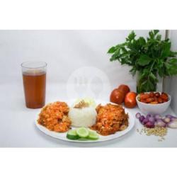 Signature Ayam Geprek Cabe Merah   Nasi