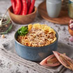 Mie Kecombrang Dengan Irisan Sapi