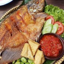 Nasi Biasa Ikan Gurame Goreng Penyet