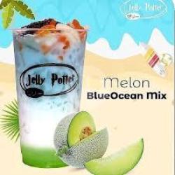 Melon Blue Ocean Mix ( Jelly Boba Habis )