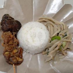 Nasi Ati Sate Tumis  Sambal