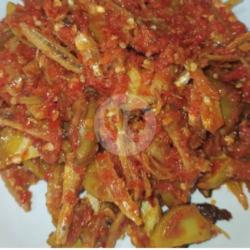 Paket Sambal Ikan Asin Teri Cabe Merah /hijau   Nasi