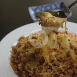 Nasi Goreng Ayam Asap Mozzarella