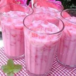 Es Jelly Permen Karet Pink (bubble Gum Jelly Ice) Asli Surabaya Ukuran 22 Oz