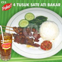 C13. Paket 4 Tusuk Sate Ati Bakar