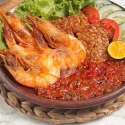 Nasi Penyet Udang Krispy