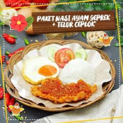 Paket Ayam Geprek  Telor Ceplok