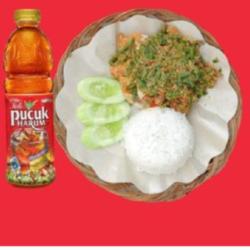 Geprek Sambal Ijo Teh Pucuk