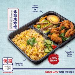 X.o. Spicy Fried Rice Popcorn Chicken Bento