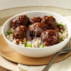 Rice Meatballs Teriyaki