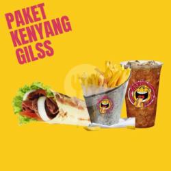 1 Kebab Besar Keju   Kentang   Ice Tea