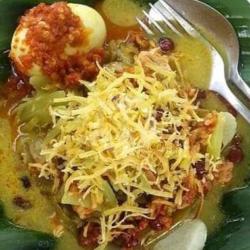 Lontong Medan   Telor   Teh Hangat