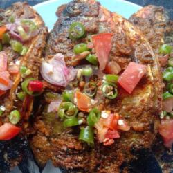 Nasi Bawal Bakar Pedasss