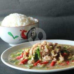 Nasi   Chicken Garlic Sauce