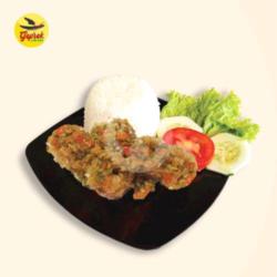 Bakwan Geprek Sambal Ijo Nasi