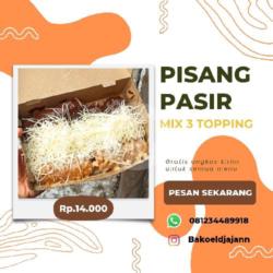 Pisang Pasir Tripple Topping