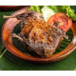 Bebek Rempah Liwa   Nasi   Sambal Lalap